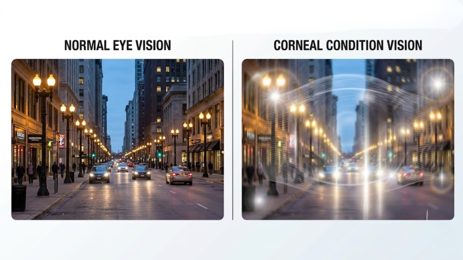 Slit lamp assessment of the cornea